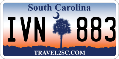 SC license plate IVN883