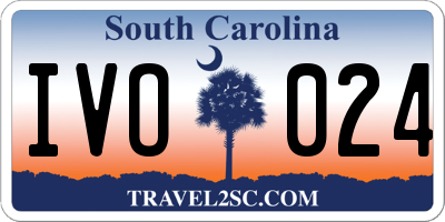 SC license plate IVO024