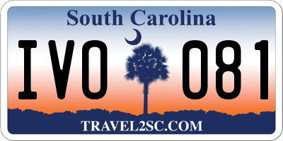 SC license plate IVO081