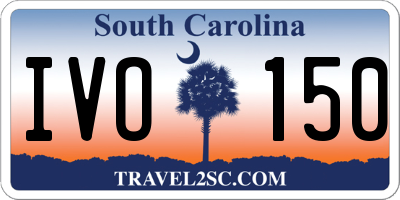 SC license plate IVO150