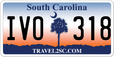 SC license plate IVO318