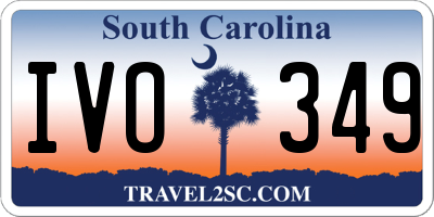 SC license plate IVO349
