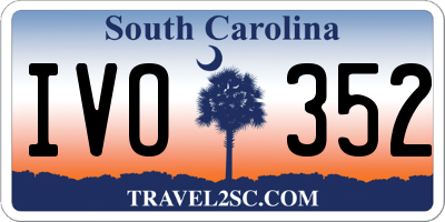 SC license plate IVO352