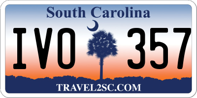 SC license plate IVO357