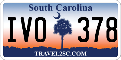 SC license plate IVO378