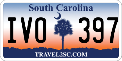 SC license plate IVO397