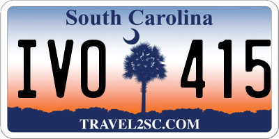 SC license plate IVO415