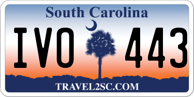 SC license plate IVO443