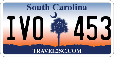 SC license plate IVO453