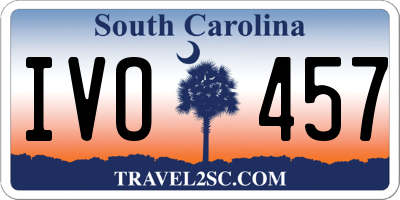 SC license plate IVO457