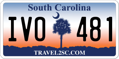 SC license plate IVO481