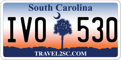 SC license plate IVO530