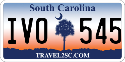 SC license plate IVO545