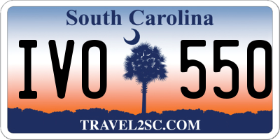 SC license plate IVO550