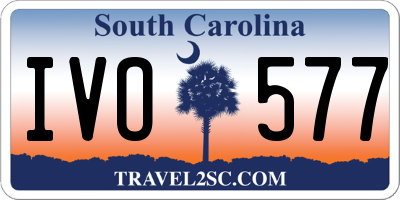 SC license plate IVO577