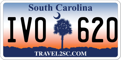 SC license plate IVO620