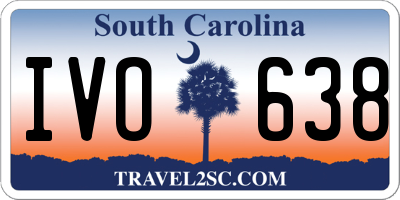 SC license plate IVO638