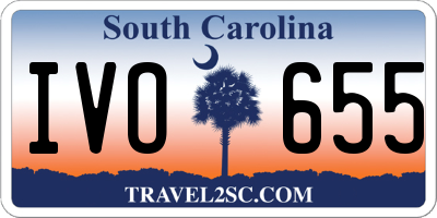 SC license plate IVO655