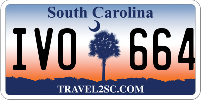 SC license plate IVO664