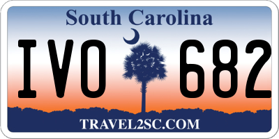 SC license plate IVO682