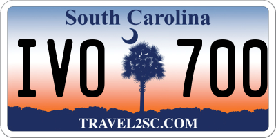 SC license plate IVO700