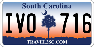 SC license plate IVO716