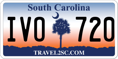 SC license plate IVO720