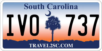 SC license plate IVO737