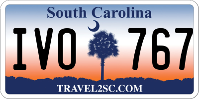 SC license plate IVO767