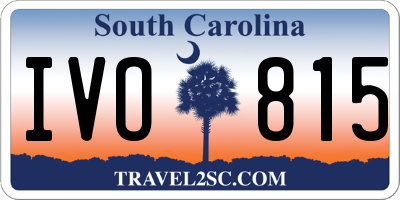 SC license plate IVO815