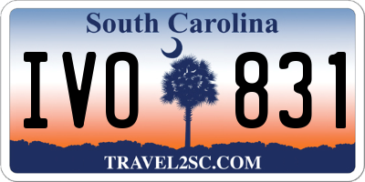 SC license plate IVO831