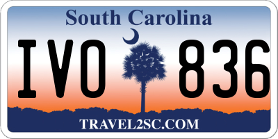 SC license plate IVO836