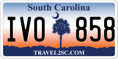 SC license plate IVO858