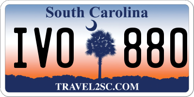 SC license plate IVO880