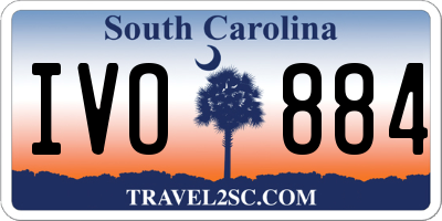 SC license plate IVO884