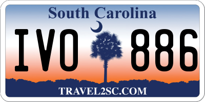 SC license plate IVO886