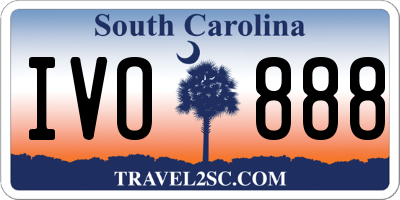 SC license plate IVO888