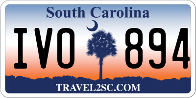 SC license plate IVO894