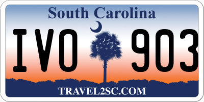 SC license plate IVO903