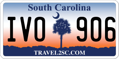 SC license plate IVO906