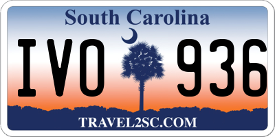 SC license plate IVO936