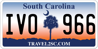 SC license plate IVO966