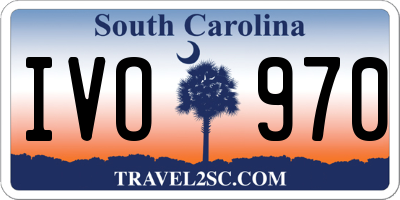 SC license plate IVO970