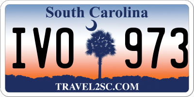 SC license plate IVO973