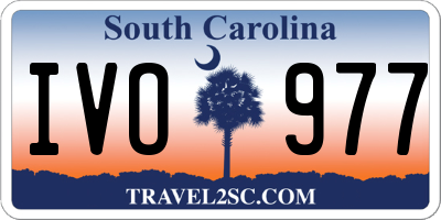 SC license plate IVO977