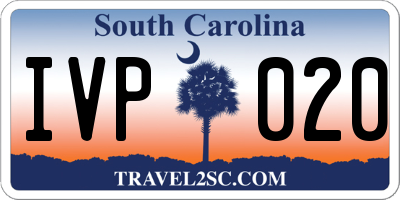 SC license plate IVP020