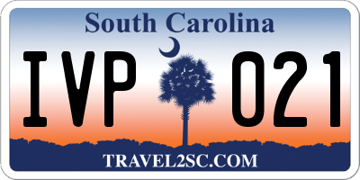 SC license plate IVP021