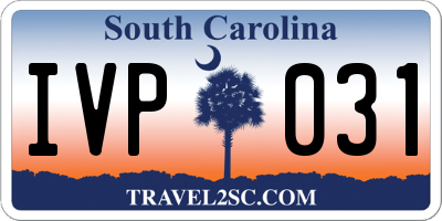 SC license plate IVP031