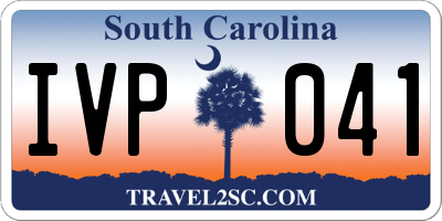 SC license plate IVP041