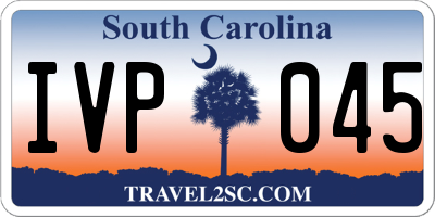 SC license plate IVP045